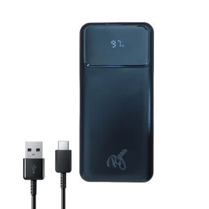 پاور بانک 22.5 وات ریان مدل RY202 ظرفیت 20000 میلی‌آمپرساعت همراه کابل USB-C