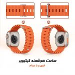 ساعت هوشمند 49 میلی متری کیکویر مدل kw23 ultra3 با بند سیلیکونی