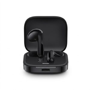 هدفون بلوتوثی شیائومی مدل Redmi Buds 6 Active با نویز کنسلینگ میکروفون (ENC)، درگاه شارژ USB Type-C، دارای دو میکروفون با قابلیت حذف نویز، پشتیبانی از فرمان لمسی، مقاوم در برابر رطوبت و عرق (IPX4)
