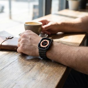 ساعت هوشمند 49 میلی متری ورنا مدل T49 Ultra با بند فلزی به همراه 2 بند اضافه و شارژر
