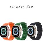 ساعت هوشمند مدل اولترا T1000 دارای قابلیت های قابلیت مکالمه مستقیم، قابلیت مکالمه از طریق بلوتوث، ضد آب بند سیلیکون