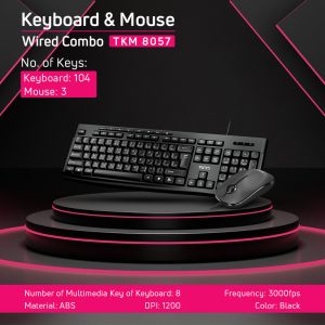 کیبورد و ماوس باسیم تسکو مدل TKM 8057