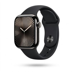ساعت هوشمند 45 میلی‌متری میکروسل مدل Mc1070 با بند سیلیکونی، سازگار با iOS و اندروید، به همراه سه بند سفید، مشکی و مشکی آلپاین