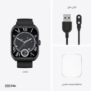 ساعت هوشمند 43 میلی‌متری تی سی اچ مدل Z10 plus با بند سیلیکونی