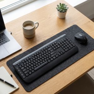 کیبورد و ماوس بی سیم هترون مدل HKCW140، سوییچ ممبران، Full-Size