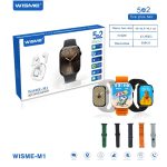 ساعت هوشمند ۴۹ میلی متری ویسمی مدل WISME-M1 با بند سیلیکونی به همراه هدفون