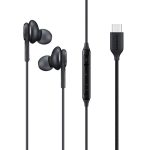 هندزفری سامسونگ مدل EO-IC100BBEGUS بدون قابلیت نویز کنسلینگ، اتصال از طریق USB Type-C، دارای میکروفون