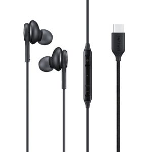 هندزفری سامسونگ مدل EO-IC100BBEGUS بدون قابلیت نویز کنسلینگ، اتصال از طریق USB Type-C، دارای میکروفون