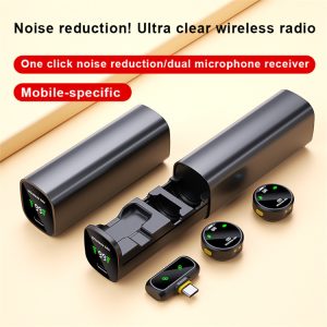 ست میکروفن بی سیم مدل PD-WM64 با درگاه اتصال تایپ سی و لایتنینگ