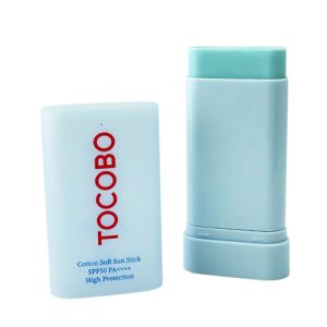 ضد آفتاب استیکی توکوبو مدل Cotton Soft وزن 19 گرم با SPF 50 و محافظت در برابر اشعه UVB، مناسب برای انواع پوست