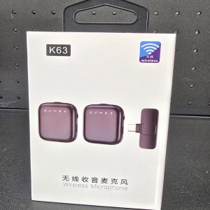 میکروفون یقه ای مدل K63 DUAL با درگاه اتصال تایپ سی
