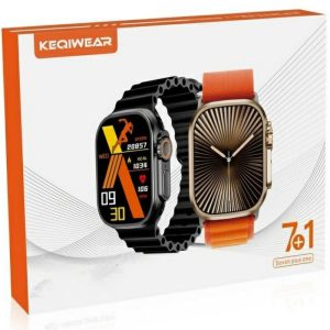 ساعت هوشمند 49 میلی‌متری کیکویر مدل KW28 ULTRA 3 با بند سیلیکونی