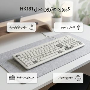 کیبورد ارگونومیک هترون مدل HK181