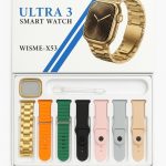 ساعت هوشمند 42 میلی متری ویسمی مدل ultra 3 x53 همراه با بند فلزی و ساده