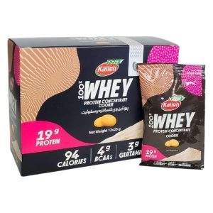 پودر پروتئین وی با طعم بیسکوئیت کاله پرو – 25 گرم بسته 12 عددی