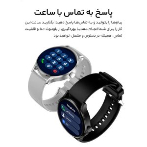 ساعت هوشمند 1.48 اینچی مدل SX55 با بند سیلیکونی