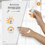 کرم ضد آفتاب بدون رنگ آرت وینا SPF 50 مدل Highly Effective ‌محافظ UVA ،UVB و PA+++، ضد حساسیت، ضد چروک و ضد پیری مناسب انواع پوست‌ حجم 50 میلی‌لیتر