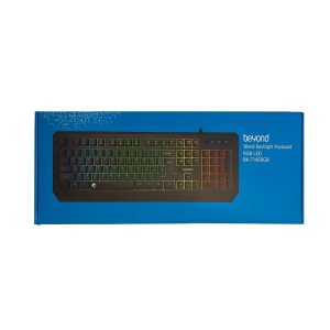 کیبورد بیاند مدل Bk-7140، سوئیچ ممبران، Full-size، نورپردازی LED RGB