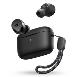 هدفون بلوتوثی انکر مدل Soundcore A25i بدون قابلیت نویز کنسلینگ، درگاه شارژ USB Type-C، دارای دو میکروفون داخلی با الگوریتم هوش مصنوعی، مقاوم در برابر پاشش آب