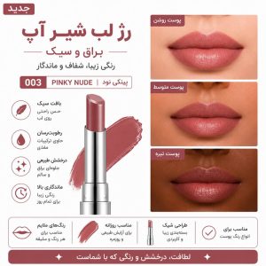 رژ لب جامد فلورمار مدل SHEER UP شماره 03