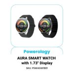 ساعت هوشمند 1.73 اینچی پاورولوجی مدل Aura PSWASW1801 با بند سیلیکونی
