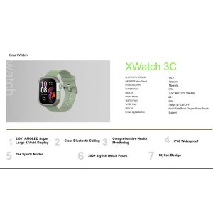 ساعت هوشمند 46 میلی‌متری اینفینیکس مدل XWatch 3C با بند پلاستیکی