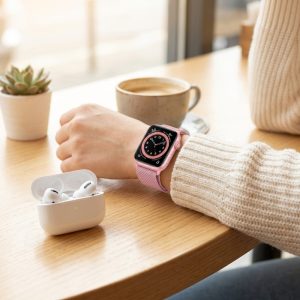 ساعت هوشمند 41 میلی متری ویسمی مدل X33 MINI با بند فلزی به همراه هدفون