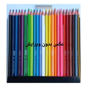 مداد رنگی 48 رنگ کی ام تی مدل TRIPLUS ARTIST طرح رنگین کمان